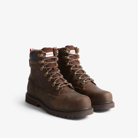 Hunter Men's Tornado 8" Safety Boots in Brown
