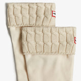 Hunter Recycled 6 Stitch Cable Cuff Tall Boot Socks in Hunter White