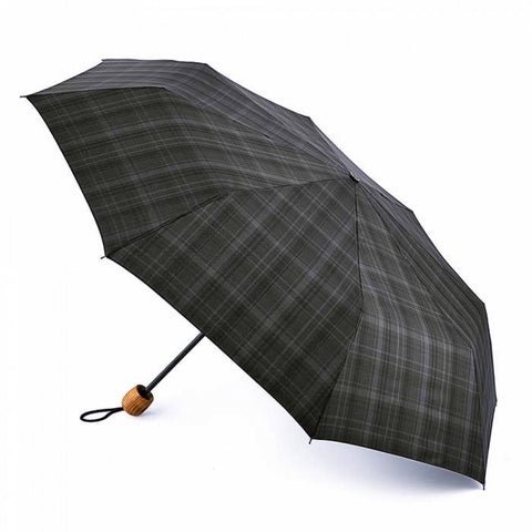 Fulton Hackney 2 Charcoal Check Umbrella