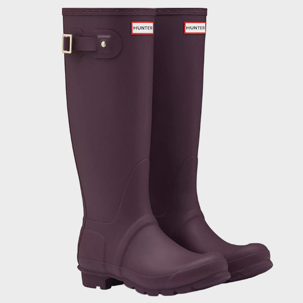 Hunter Women's Original Tall Wellington Boots in Black Grape
