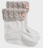Hunter Kid's Recycled 6 Stitch Cable Boot Sock in Greige