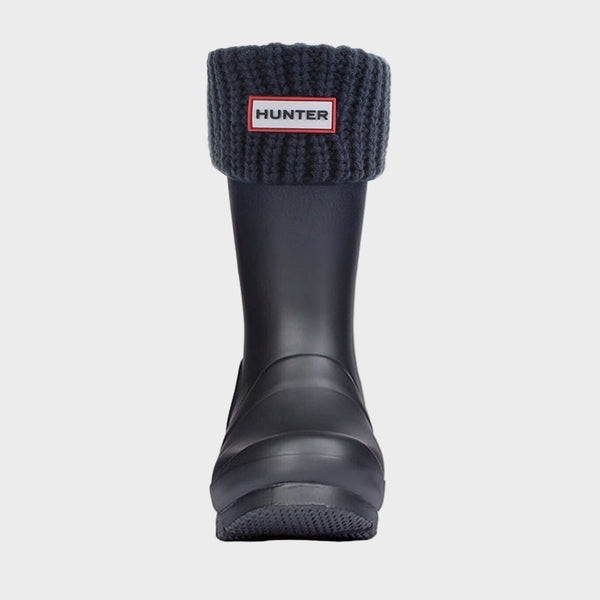 Hunter Original Kids Half Cardigan Boot Socks in Navy
