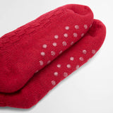Barbour Women's Cable Knit Lounge Socks in Red