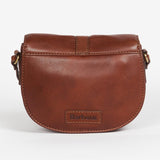 Barbour Laire Leather Saddle Bag in Brown
