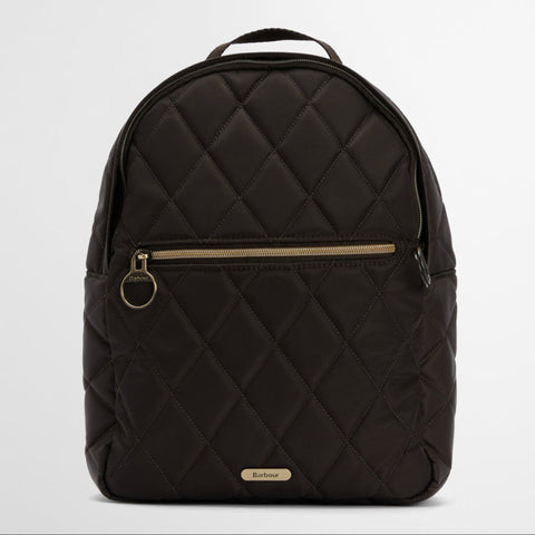 Barbour Quilted Backpack in Olive
