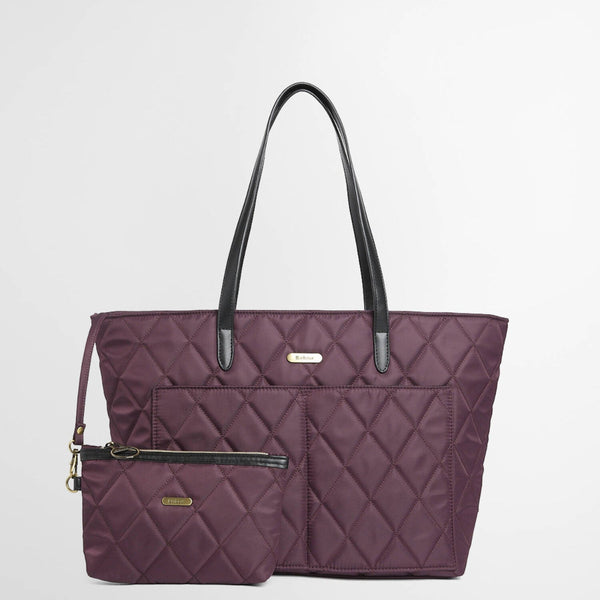 Barbour Women's Quilted Tote Bag in Fig