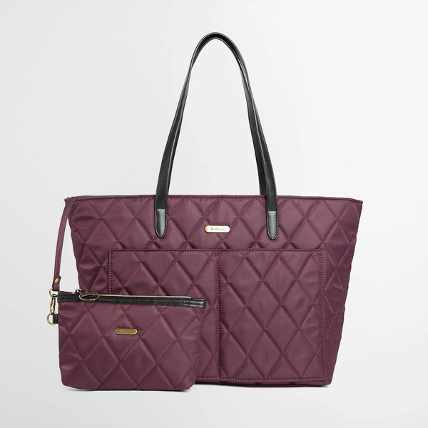 Barbour Women's Quilted Tote Bag in Fig