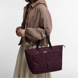 Barbour Women's Quilted Tote Bag in Fig