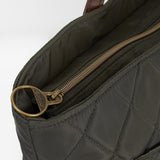 Barbour Quilted Tote Bag in Olive