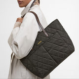 Barbour Women's Quilted Tote Bag in Olive