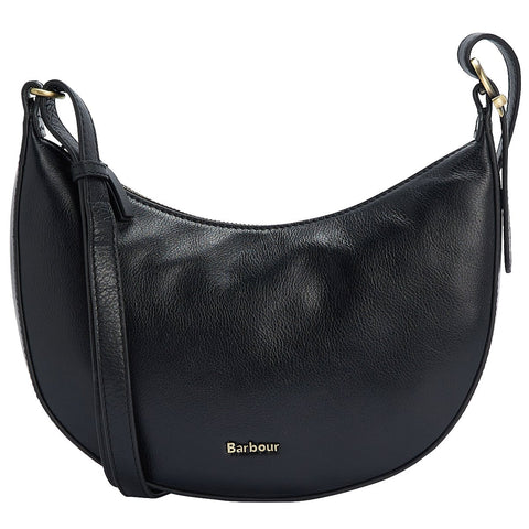 Barbour Laire Leather Sling Bag in Black