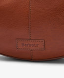 Barbour Laire Leather Half-Moon Bag in Brown