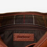 Barbour Laire Leather Half-Moon Bag in Brown