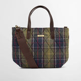 Barbour Mini Quilted Tote Bag in Classic Tartan