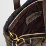 Barbour Mini Quilted Tote Bag in Classic Tartan