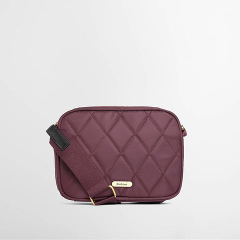 Barbour Quilted Cross Body Bag in Fig
