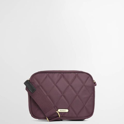 Barbour Quilted Cross Body Bag in Fig