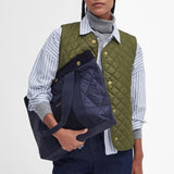 Barbour Healy Quilted Tote Bag in Navy