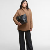 Barbour Leather Alder Tote Bag in Black