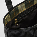Barbour Leather Alder Tote Bag in Black