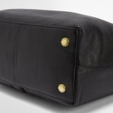 Barbour Leather Alder Tote Bag in Black