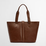 Barbour Leather Alder Tote Bag in Brown