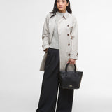 Barbour Birch Leather Tote Bag in Black