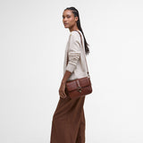 Barbour Rosa Leather Cross Body Bag in Brown