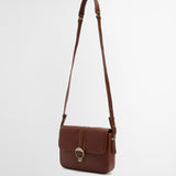 Barbour Rosa Leather Cross Body Bag in Brown