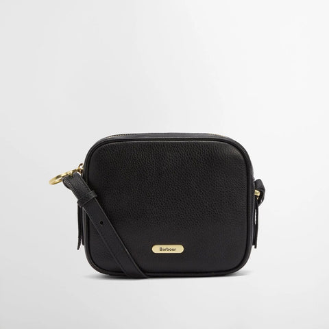 Barbour Daphne Leather Cross Body Bag in Black
