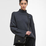 Barbour Daphne Leather Cross Body Bag in Black