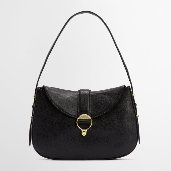 Barbour Leather Alder Sling Bag in Black