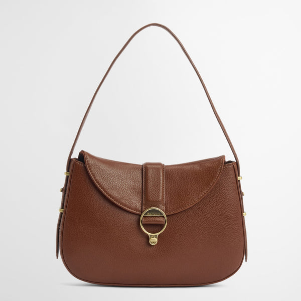 Barbour Leather Alder Sling Bag in Brown