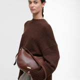 Barbour Leather Sorrel Sling Bag in Brown