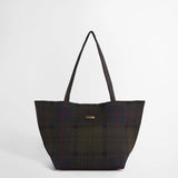 Barbour Layla Large Tote Bag in Shadow Classic Tartan