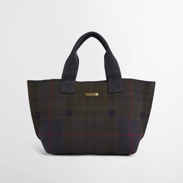 Barbour Layla Mini Tote Bag in Shadow Tartan