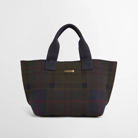 Barbour Layla Mini Tote Bag in Shadow Tartan