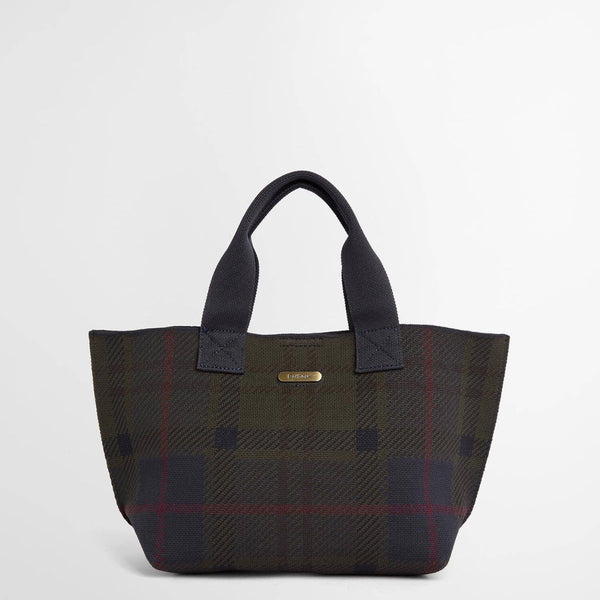 Barbour Layla Mini Tote Bag in Shadow Tartan