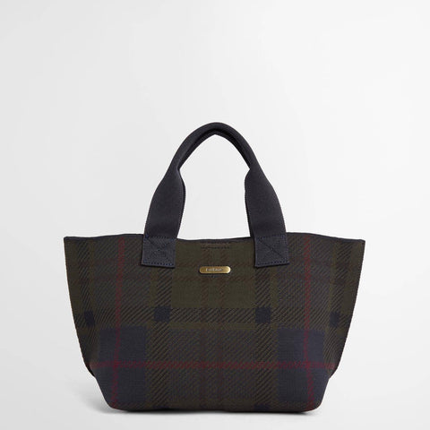 Barbour Layla Mini Tote Bag in Shadow Tartan