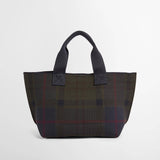 Barbour Layla Mini Tote Bag in Shadow Tartan