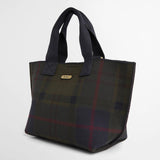 Barbour Layla Mini Tote Bag in Shadow Tartan