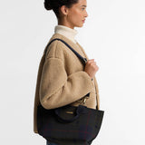 Barbour Layla Mini Tote Bag in Shadow Tartan