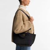 Barbour Layla Mini Tote Bag in Shadow Tartan