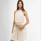 Barbour Soft Quilt Mini Soho Crossbody Bag in Camel