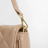 Barbour Soft Quilt Mini Soho Crossbody Bag in Camel