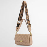Barbour Soft Quilt Mini Soho Crossbody Bag in Camel
