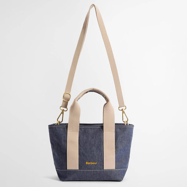 Barbour Mya Mini Denim Tote Bag in Indigo