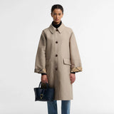 Barbour Alder Mini Leather Tote Bag in Navy