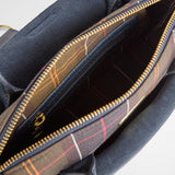 Barbour Alder Mini Leather Tote Bag in Navy