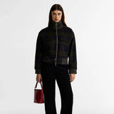Barbour Cedar Mini Leather Bucket Bag in Red